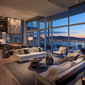 Interior of modern condo in San Francisco