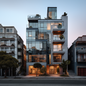 exterior of contemorary residential building in San Francisco