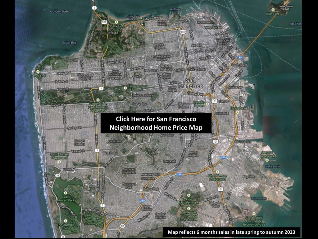 San Francisco Neighborhood Home Price Map