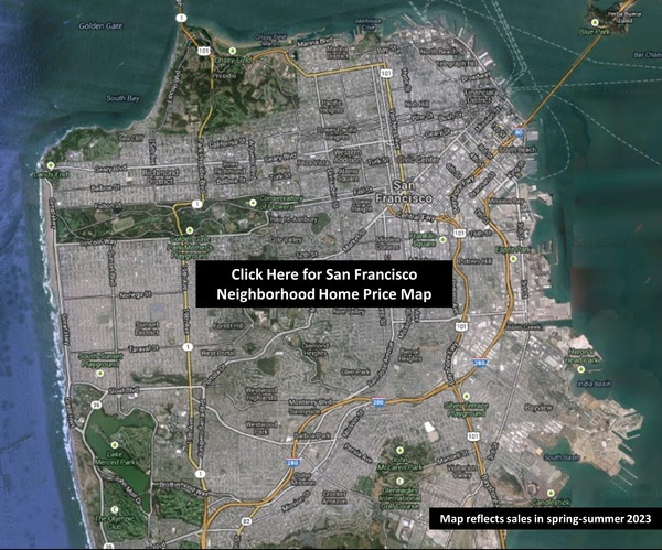 San Francisco Neighborhood Home Price Map