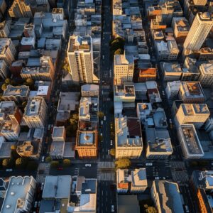 Drone view of San Francisco