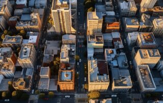 Drone view of San Francisco