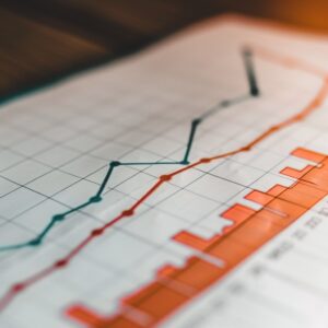 Generic line chart with data points increasing over time